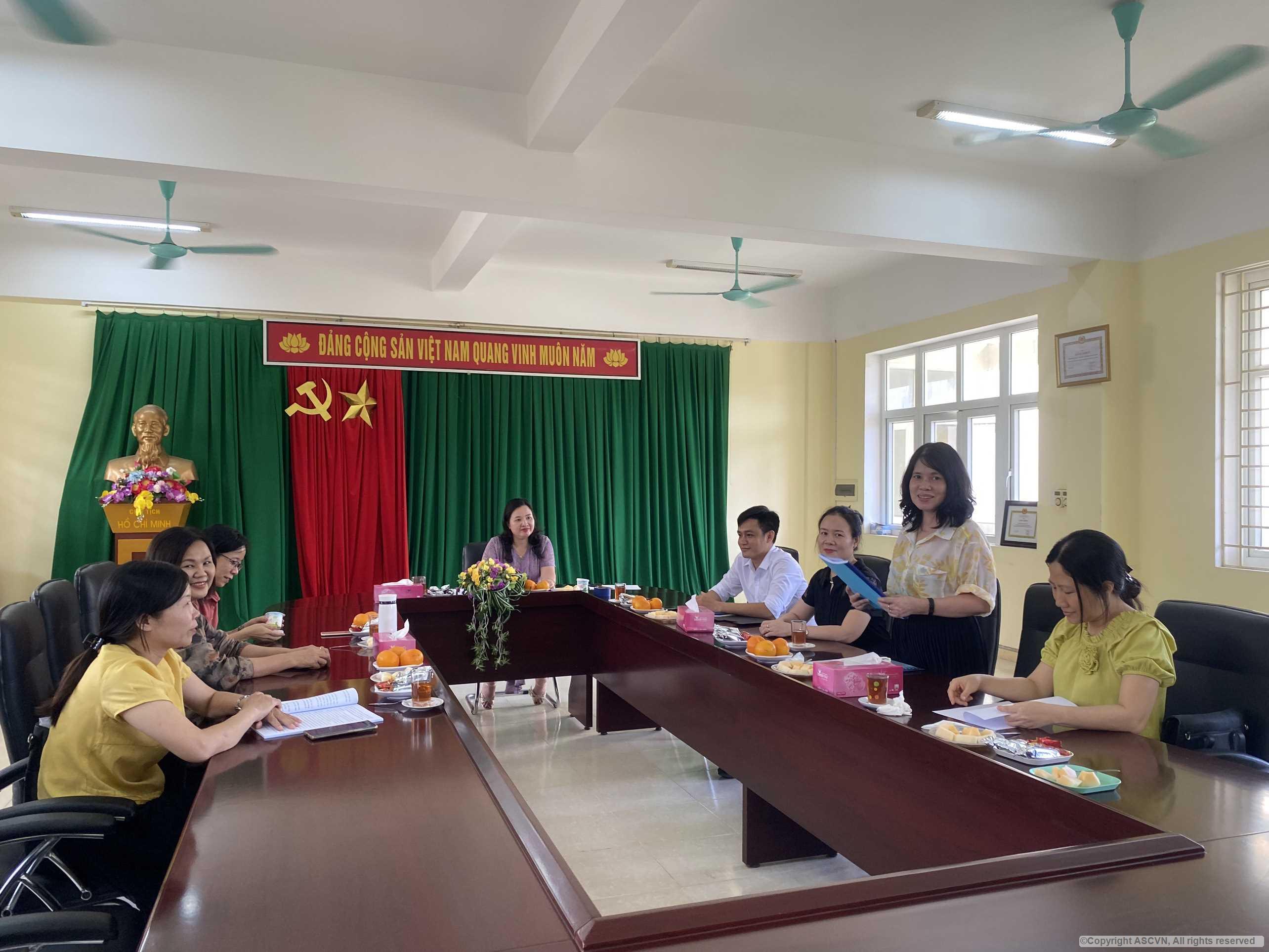 Thẩm định đề tài NCKH cấp cơ sở năm học 2023- 2024- PGS.TS. Lê Thị Thu Hà